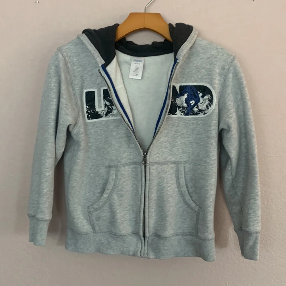 Gymboree boys hoodie zip down sweater size M 7-8
